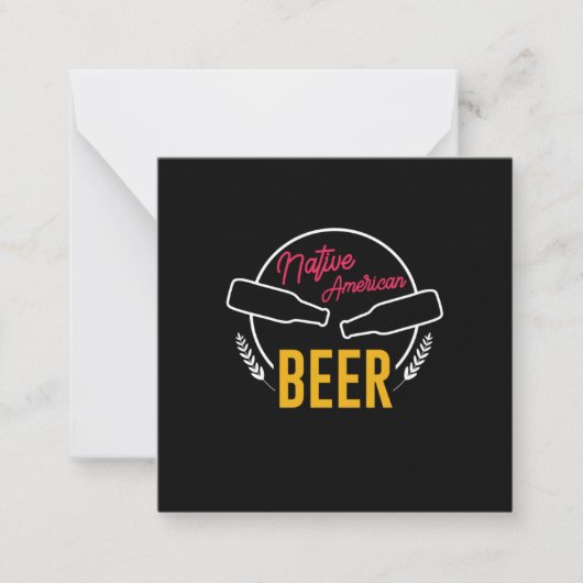 Indiaas Bier Notitiekaartje (Voorkant)