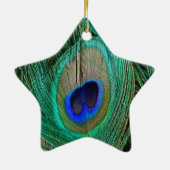 Indiaas blauw Ornament van de Peacock-ster (Achterkant)