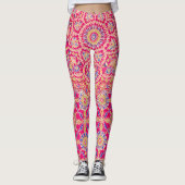 Indiaas borduurpatroon Leggings (Voorkant)