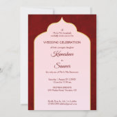 Indiaas bruidspaar met honden karikatuur kaart (Achterkant)