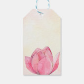 Indiaas bruiloft lotus brudal koppel bedankt voor cadeaulabel (Achterkant)