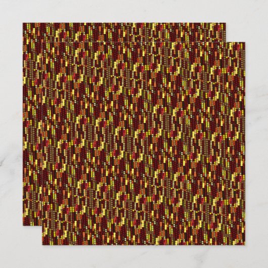 Indiaas Corn Pattern voor het najaar (Voorkant / Achterkant)