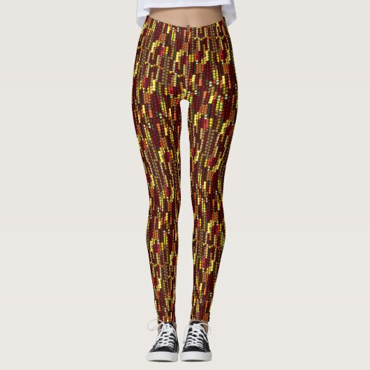 Indiaas Corn Pattern voor het najaar Leggings (Voorkant)