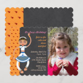 Indiaas dansmeisje Birthday Party Kaart (Voorkant / Achterkant)