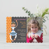 Indiaas dansmeisje Birthday Party Kaart (Staand voorkant)