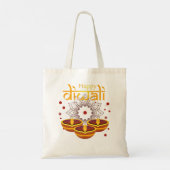 Indiaas Diwali-festival Indianese Diwali Night T-s Tote Bag (Achterkant)