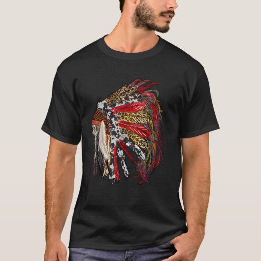 Indiaas doezeladres Western Native American T-shirt (Voorkant)