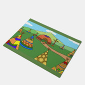 Indiaas dorp deurmat (Schuin)