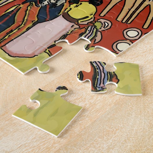 Indiaas dorp legpuzzel (Zijkant)