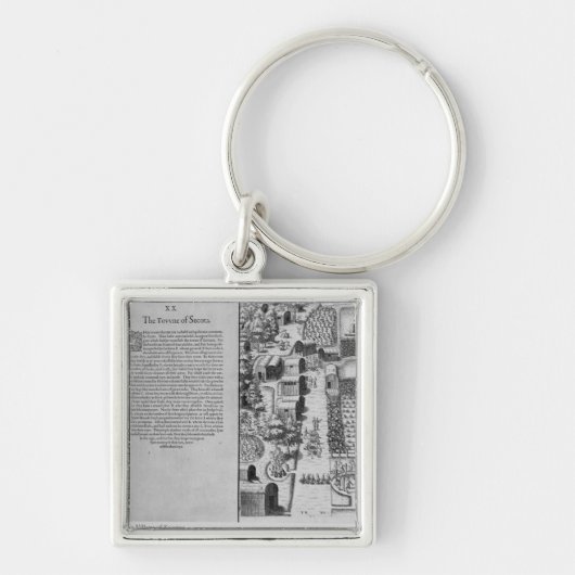 Indiaas dorp Secoton Sleutelhanger (Voorkant)