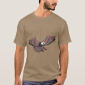 Indiaas Eagle Totem Art Northwest T-shirt (Voorkant)