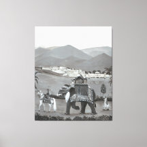 Indiaas erfgoed canvas kunst