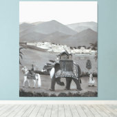 Indiaas erfgoed canvas kunst (Insitu (Houten vloer))