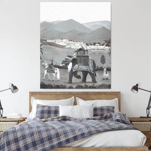 Indiaas erfgoed canvas kunst (Insitu (Slaapkamer))