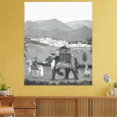 Indiaas erfgoed canvas kunst (Insitu (Woonkamer))