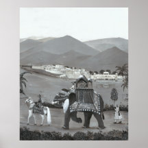 Indiaas erfgoed kunst gedrukt