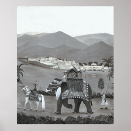 Indiaas erfgoed kunst gedrukt poster