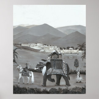 Indiaas erfgoed kunst gedrukt poster