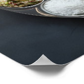Indiaas Etnisch Groen Thali Buffet Poster (Hoek)
