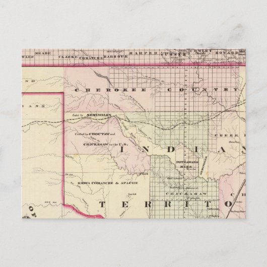 Indiaas gebied 2 briefkaart (Voorkant)