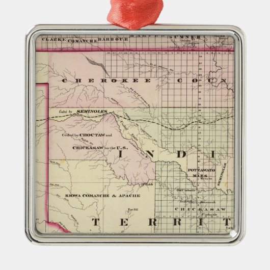 Indiaas gebied 2 metalen ornament (Voorkant)