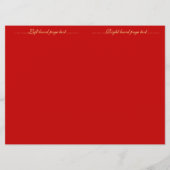 Indiaas Geïnspireerd bi-voudig weddenschapsprogram Programmakaart (Achterkant)