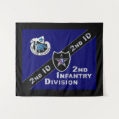 Indiaas hoofd 2e Infanteriedivisie Wandkleed (Voorkant (horizontaal))