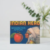 Indiaas hoofd briefkaart (Staand voorkant)