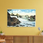 Indiaas hoofd en oud Man van het Uitzicht van Herf Canvas Afdruk (Insitu (Woonkamer))