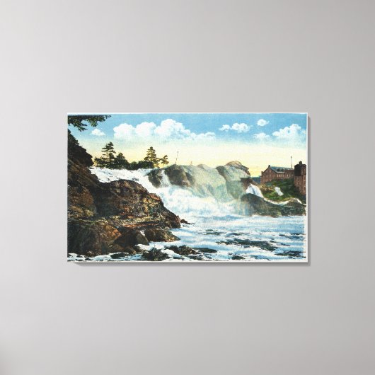 Indiaas hoofd en oud Man van het Uitzicht van Herf Canvas Afdruk (Voorkant)