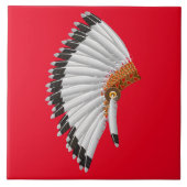 Indiaas hoofd Pet Tegeltje (Voorkant)