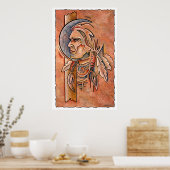 Indiaas hoofd poster (Keuken)