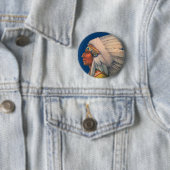 Indiaas hoofd ronde button 5,7 cm (In situ)