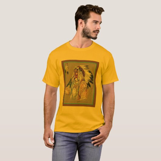 Indiaas hoofd t-shirt (Voorkant volledig)