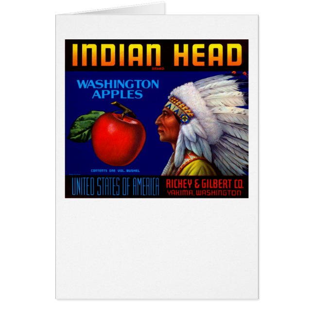 Indiaas hoofd Washington Appels (Voorkant)