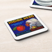 Indiaas hoofd Washington Appels Drankjes Onderzetter (Linkerzijde)