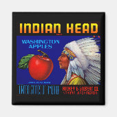 Indiaas hoofd Washington Appels Magneet (Voorkant)