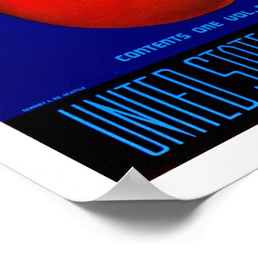 Indiaas hoofd Washington Appels Poster (Hoek)