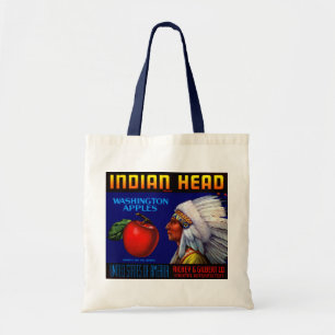 Indiaas hoofd Washington Appels Tote Bag