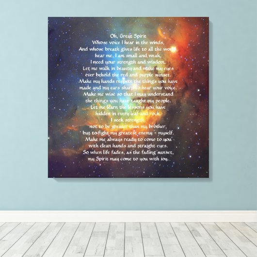 Indiaas hoofdgerecht canvas afdruk (Insitu (Houten vloer))