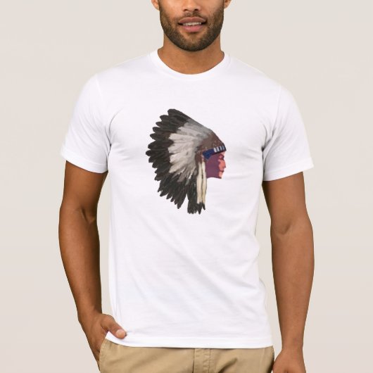 Indiaas hoofdshirt t-shirt (Voorkant)