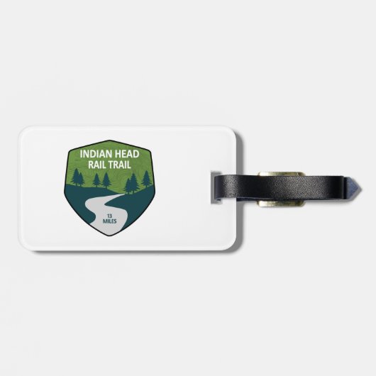 Indiaas hoofdspoor bagagelabel (Achterkant horizontaal)