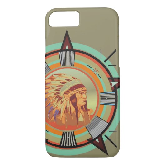 Indiaas hoofdtestpatroon Case-Mate iPhone case (Achterkant)