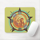 Indiaas hoofdtestpatroon muismat (Met muis)