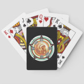 Indiaas hoofdtestpatroon  pokerkaarten (Achterkant)