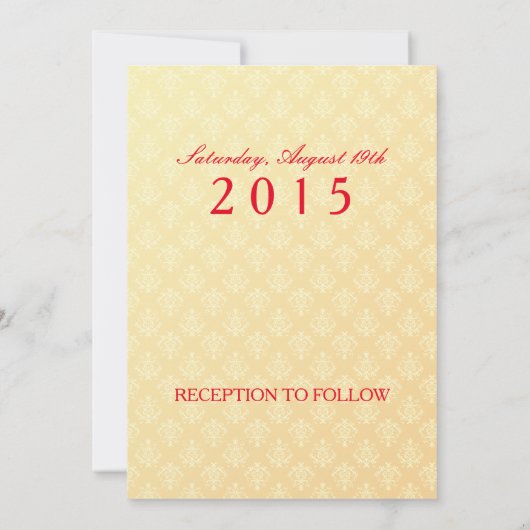 Indiaas huwelijk - Uitnodiging (Achterkant)