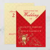 Indiaas huwelijk - Uitnodiging (Voorkant / Achterkant)