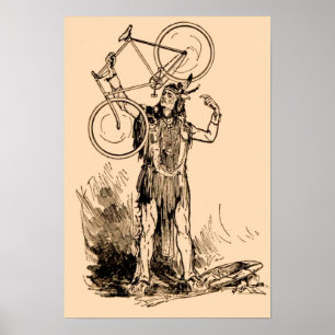 Indiaas Iroquois Bicycle Poster