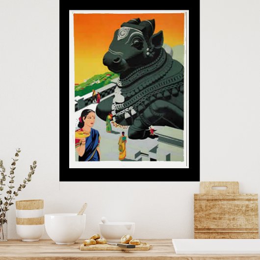 Indiaas jaarposter Bezoek India Poster (Keuken)