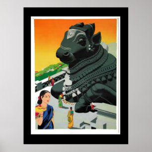 Indiaas jaarposter Bezoek India Poster